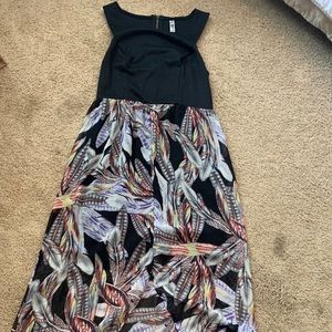 Hi-low style maxi dress